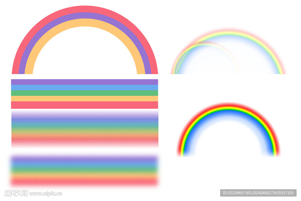 彩虹素材
