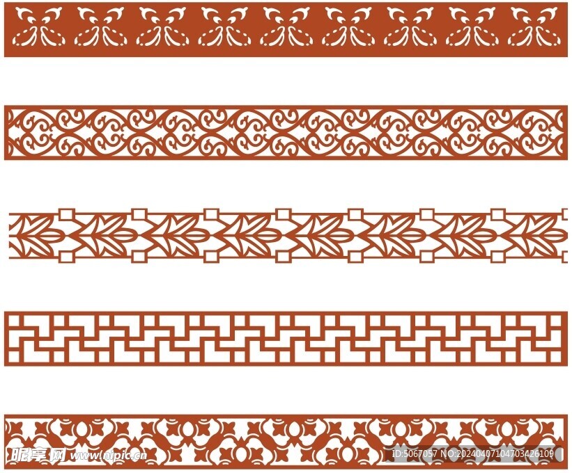 矢量中式古典边框