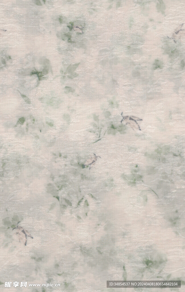 扎染  叶子 蝴蝶