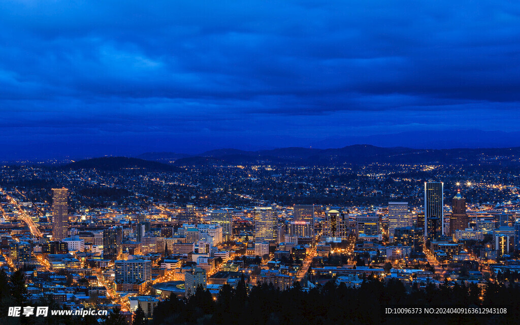 城市夜景图片
