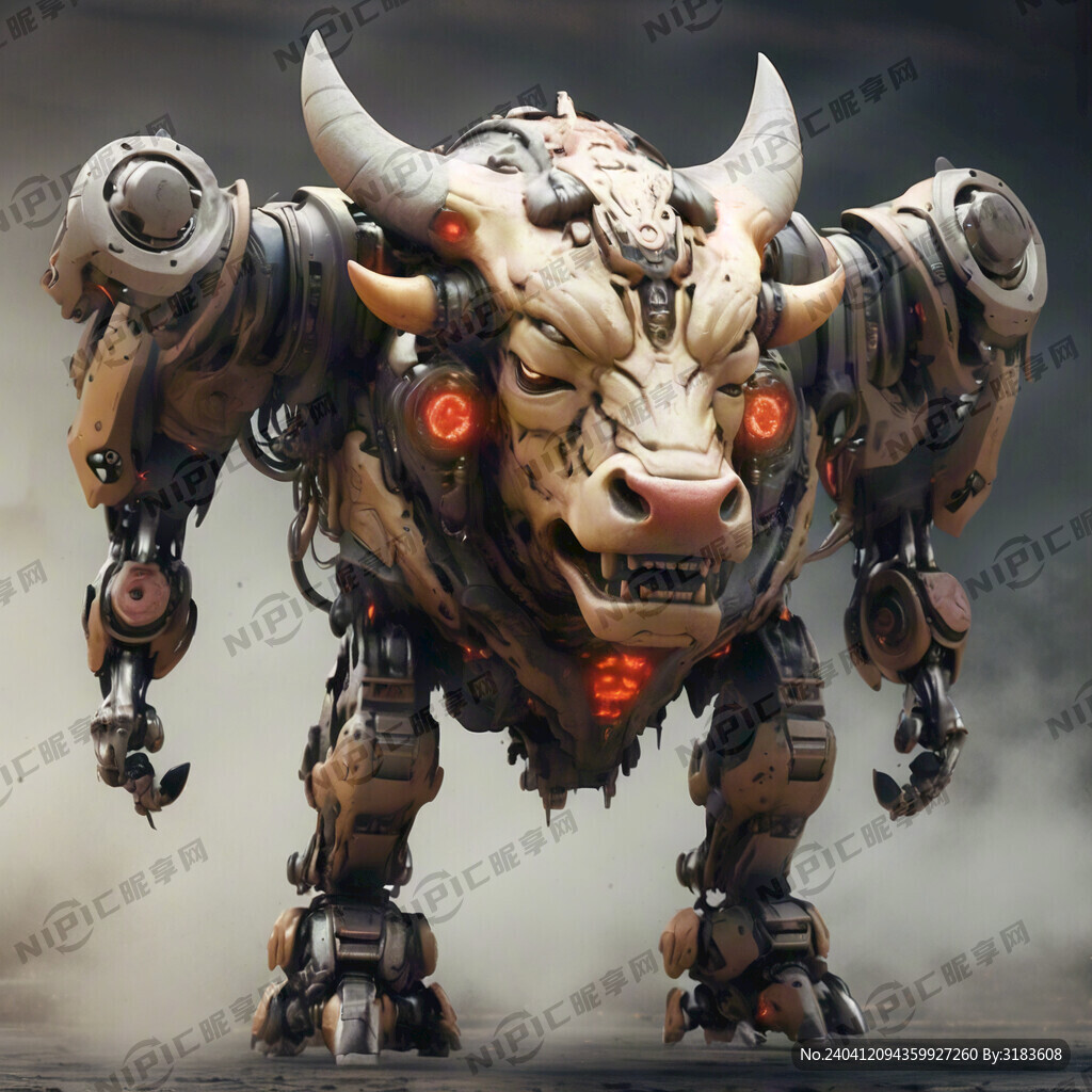 机甲 机械 牛 霸气 炫酷