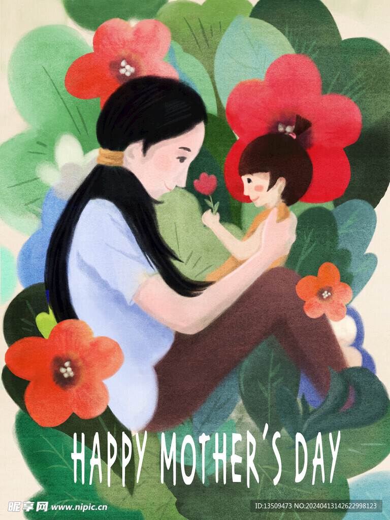 母亲节插画