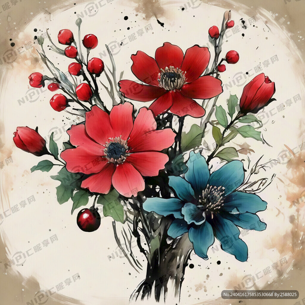 12月 以花为主要背景