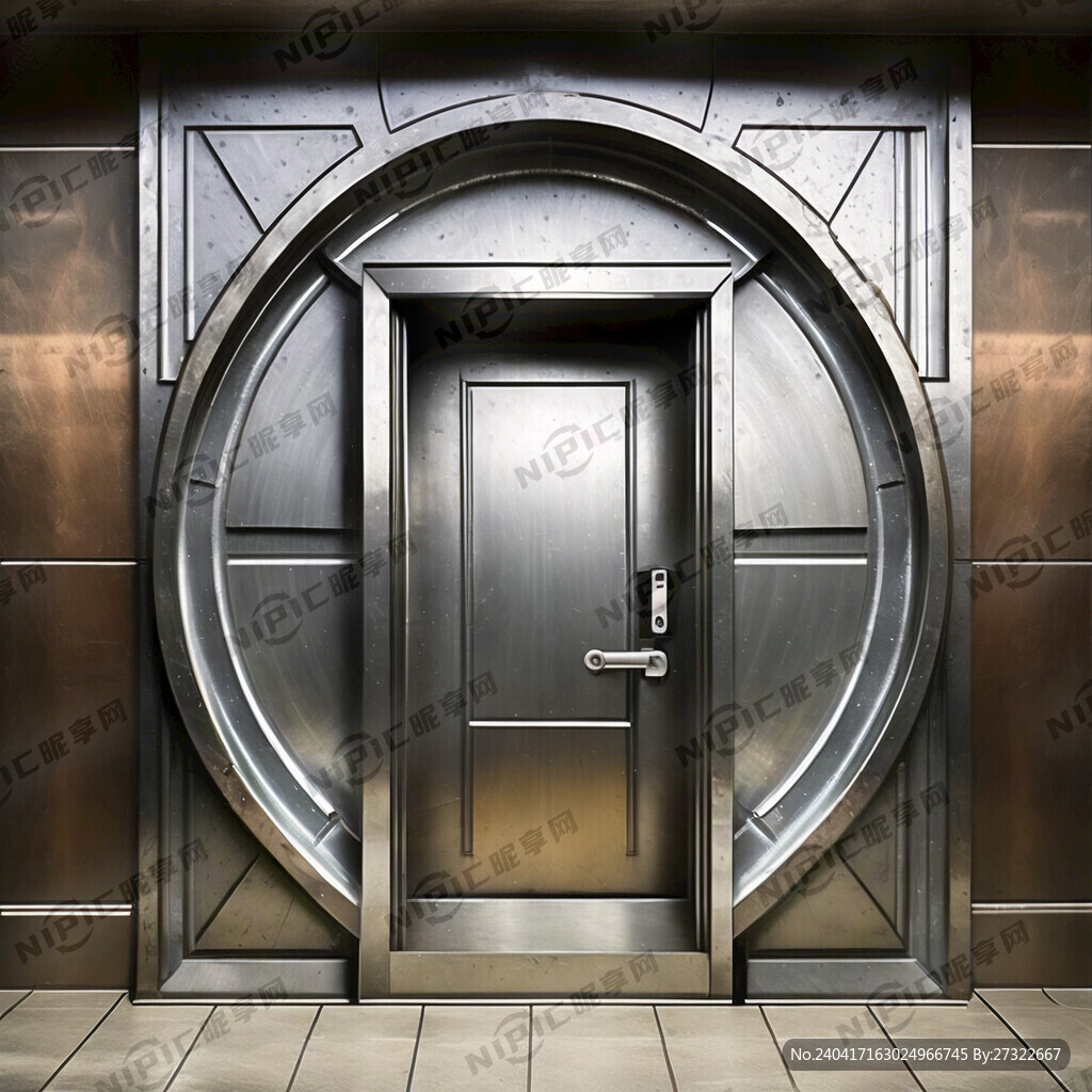 电梯门的金属纹理