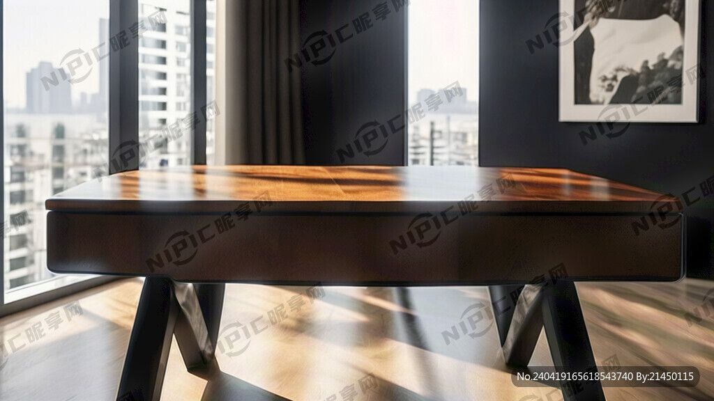 一个桌边 简洁 45角度