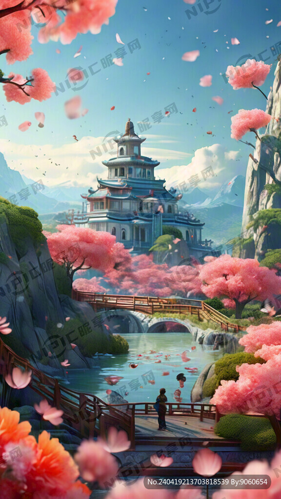 射雕英雄游戏梦幻唯美新中式风景