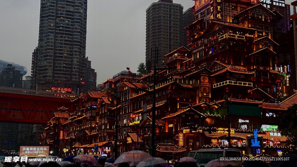 洪崖洞 重庆旅游  重庆夜景 