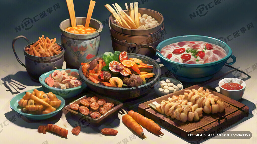 丰富的农家小吃