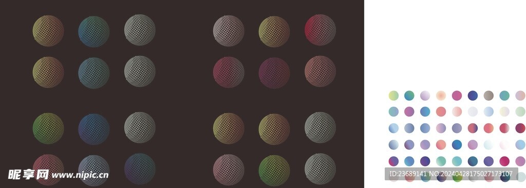 球形波点 圆形波点