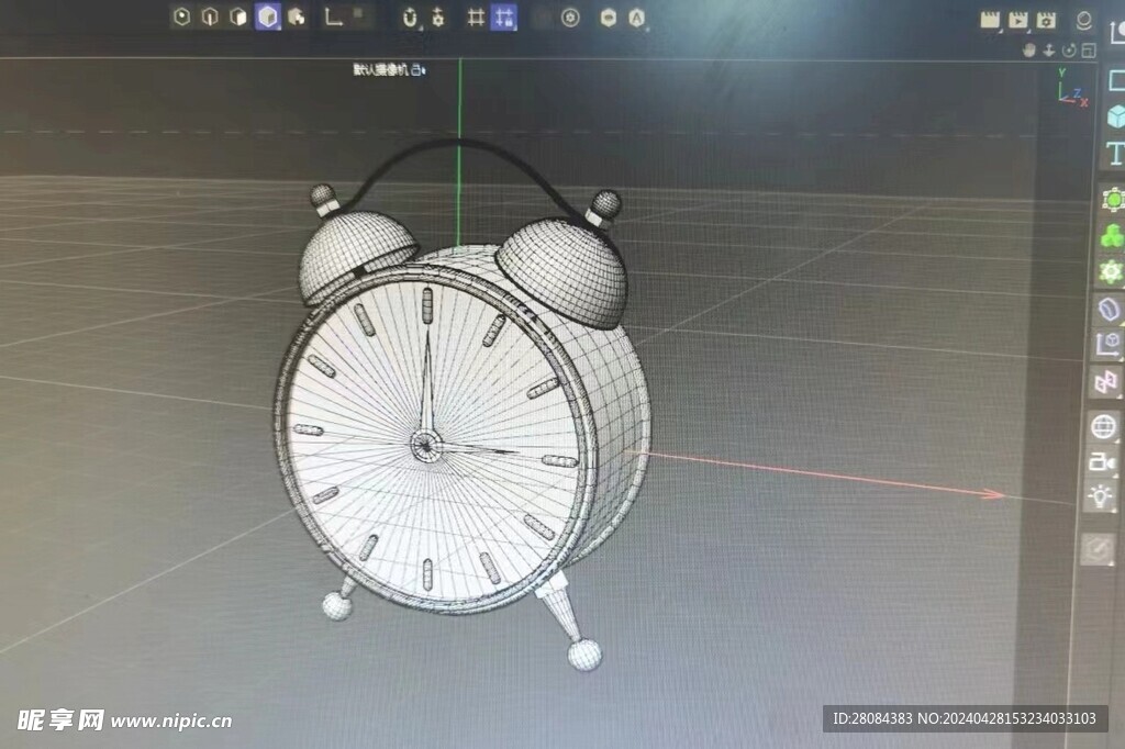 C4D 闹钟模型