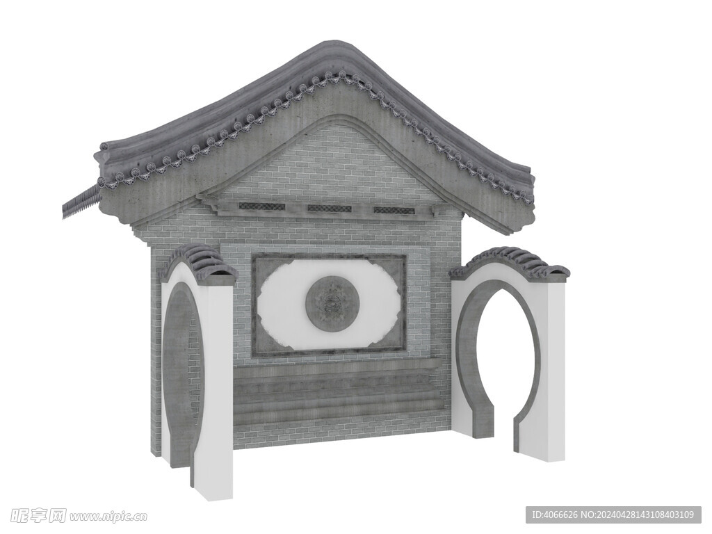 古建筑屋檐仿古3d模型