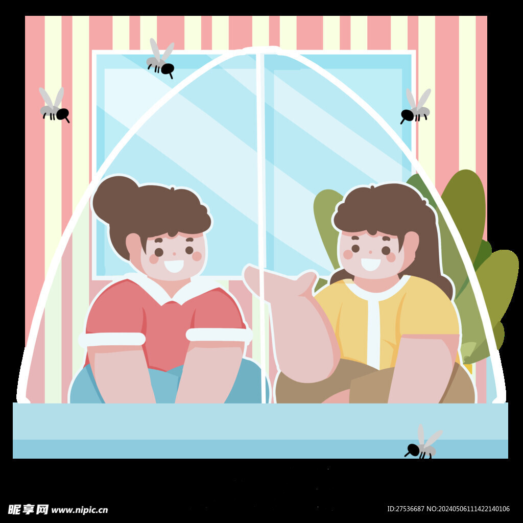 蚊帐使用卡通