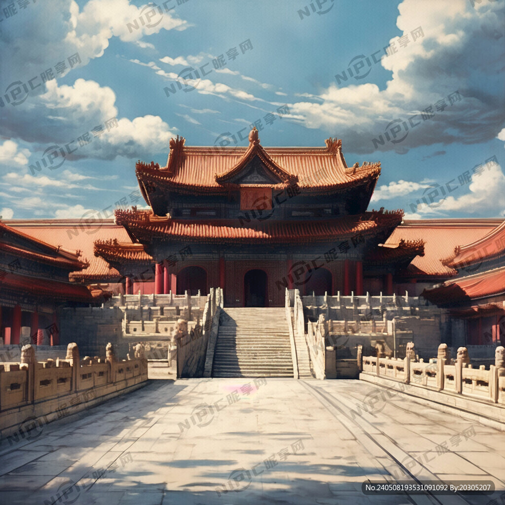 故宫建筑太和殿 红墙黄瓦