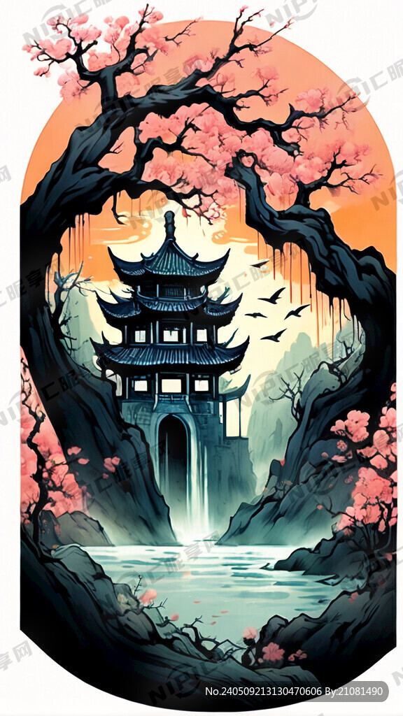 廉洁创意海报 墨 梅