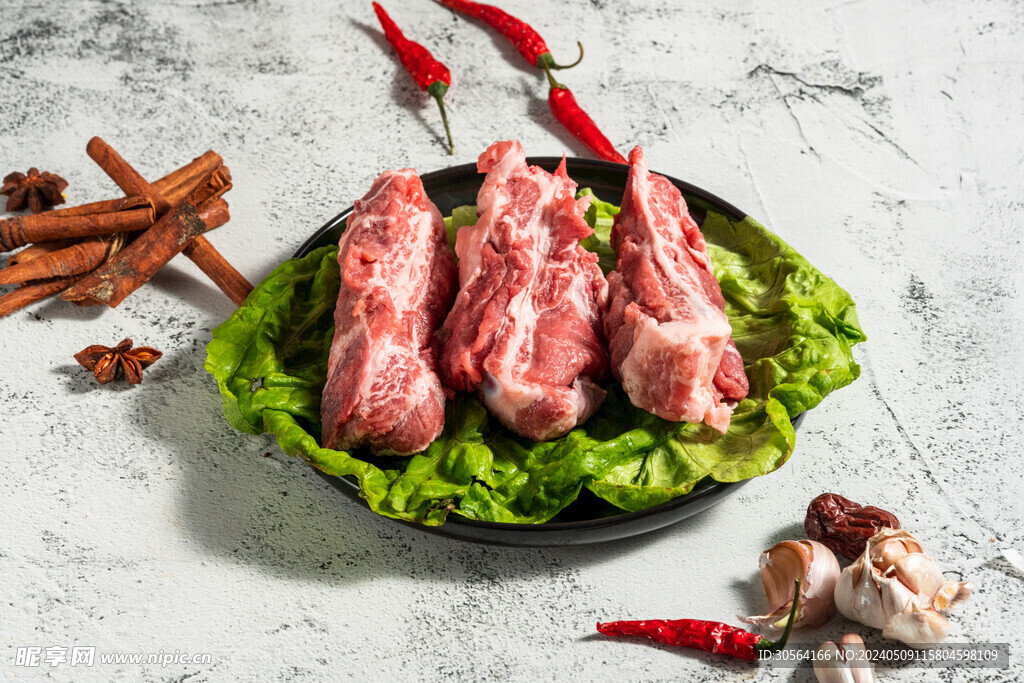 排骨肉块食材