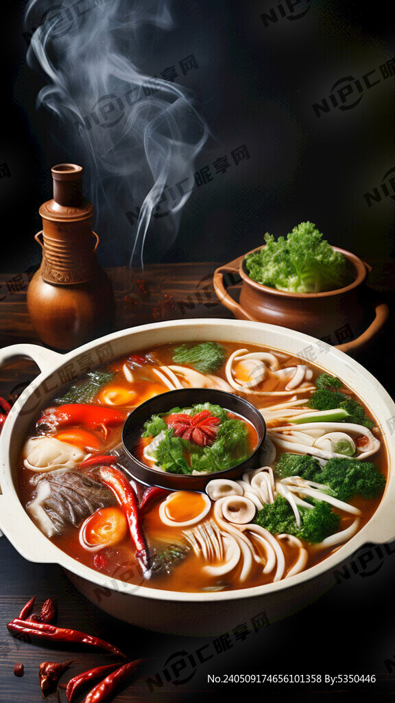 鸳鸯锅 香辣锅 菌汤锅