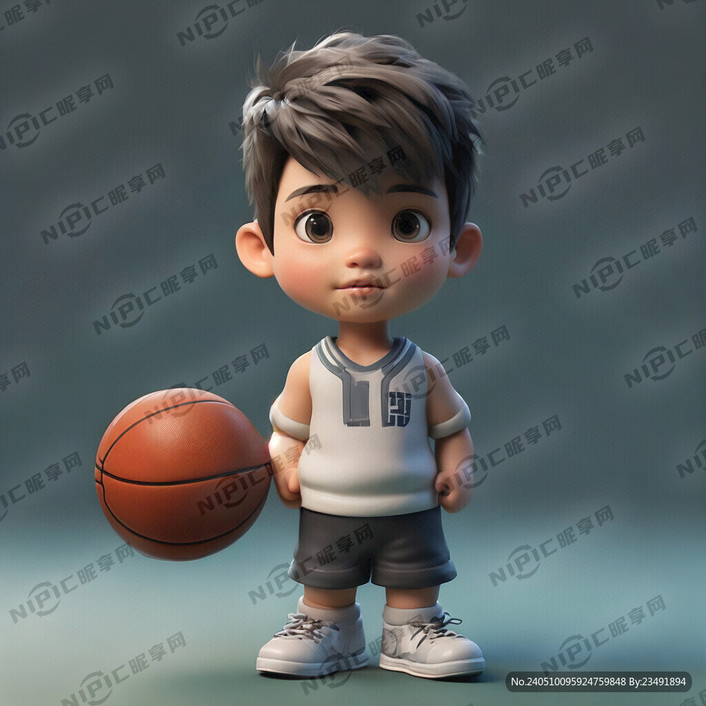 男孩人物 立体质感 可爱 光滑