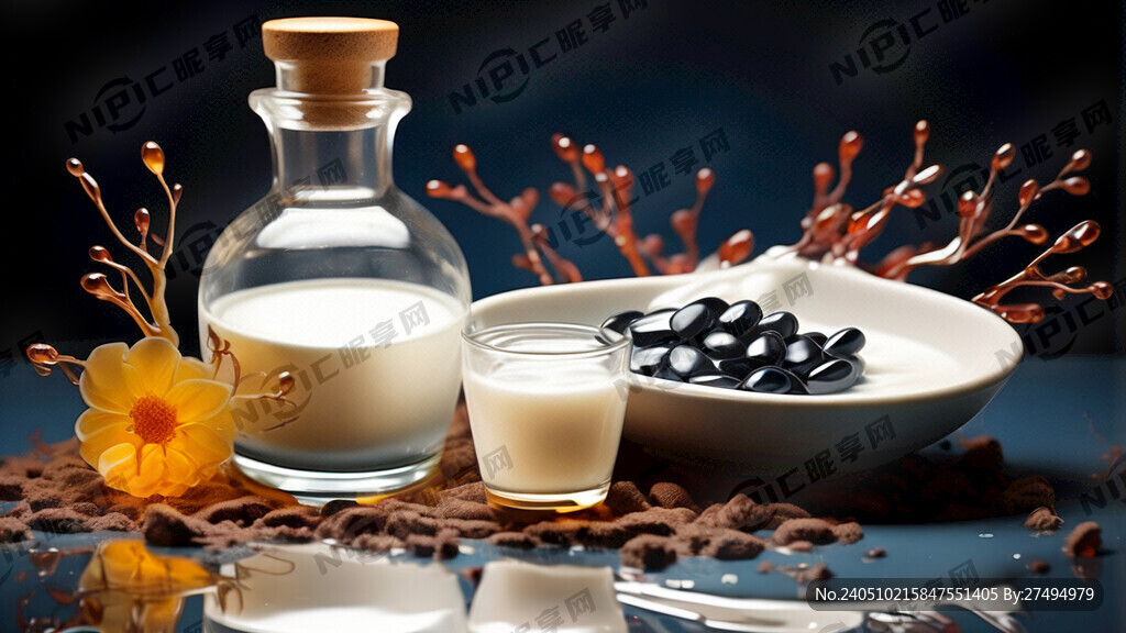 鱼油和牛奶的创意融合