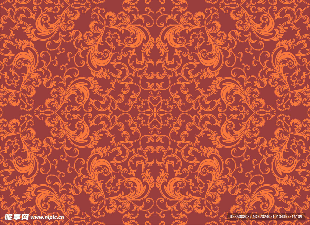 花纹底纹边框矢量图