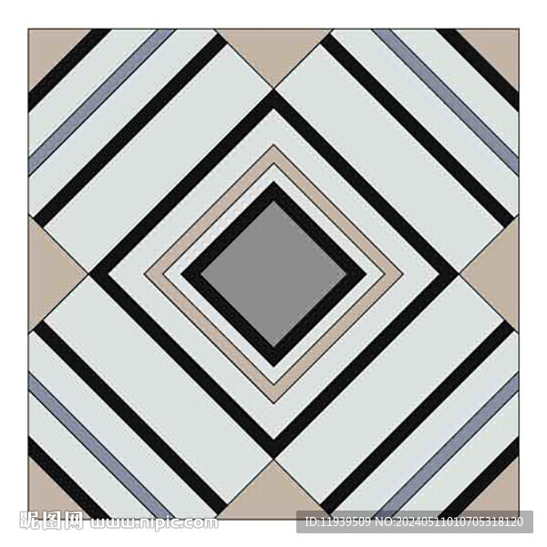 方块客厅地砖拼花