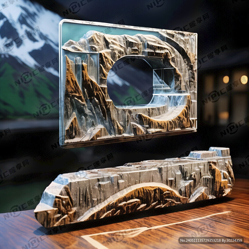 景观字 标识 三江焰 矢量山