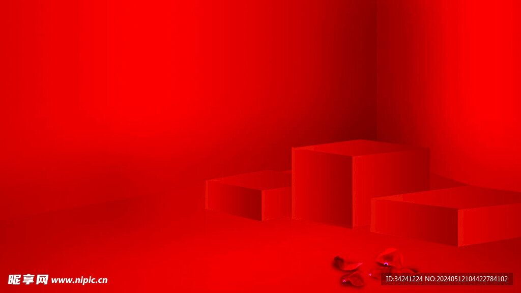 红色背景