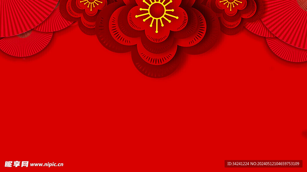 红色背景