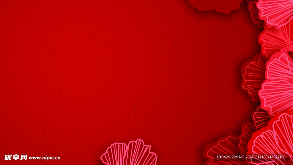 红色背景