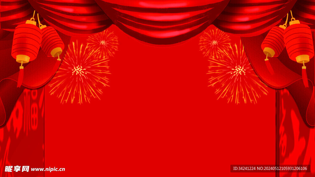 红色背景