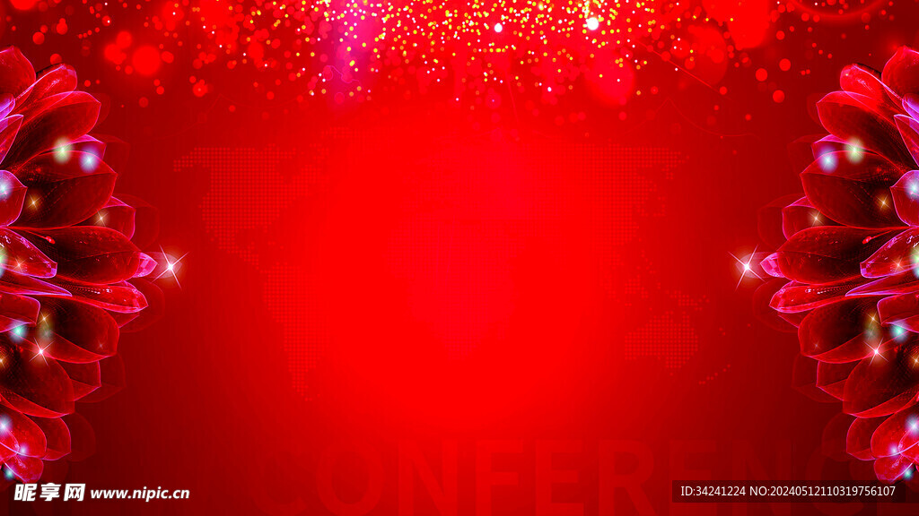 红色背景