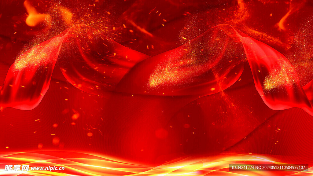 红色背景