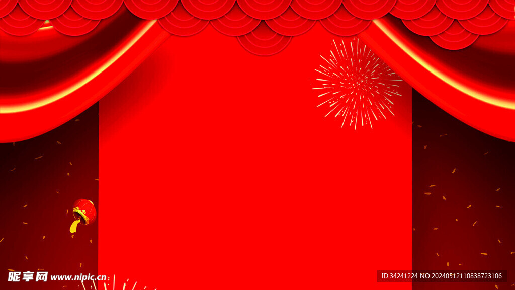 红色背景
