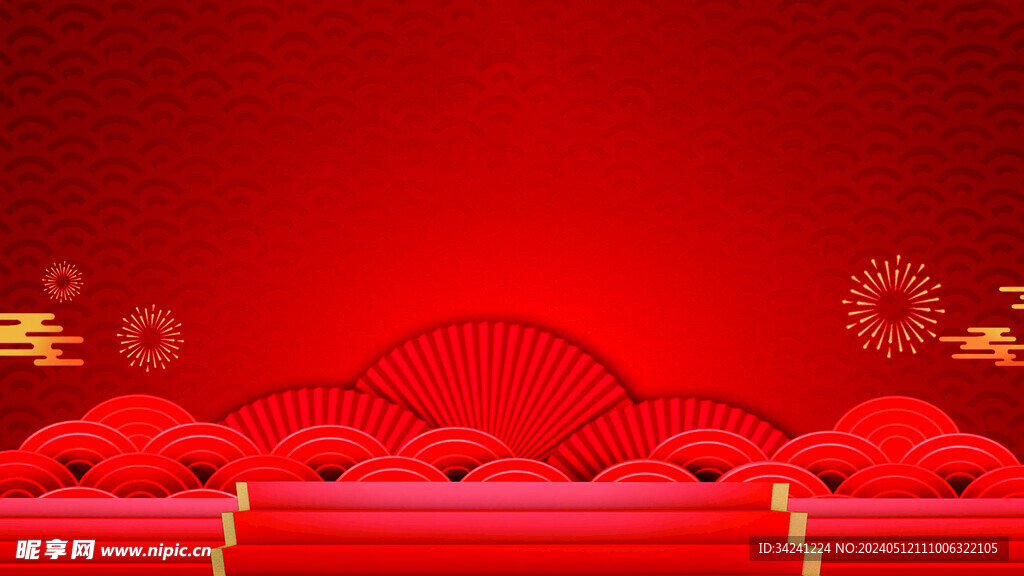 红色背景