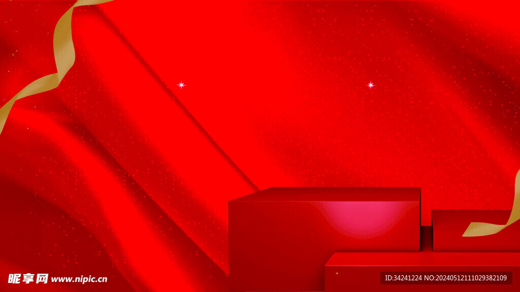 红色背景