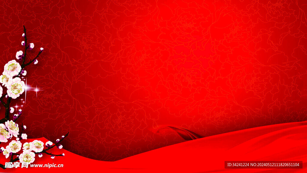 红色背景