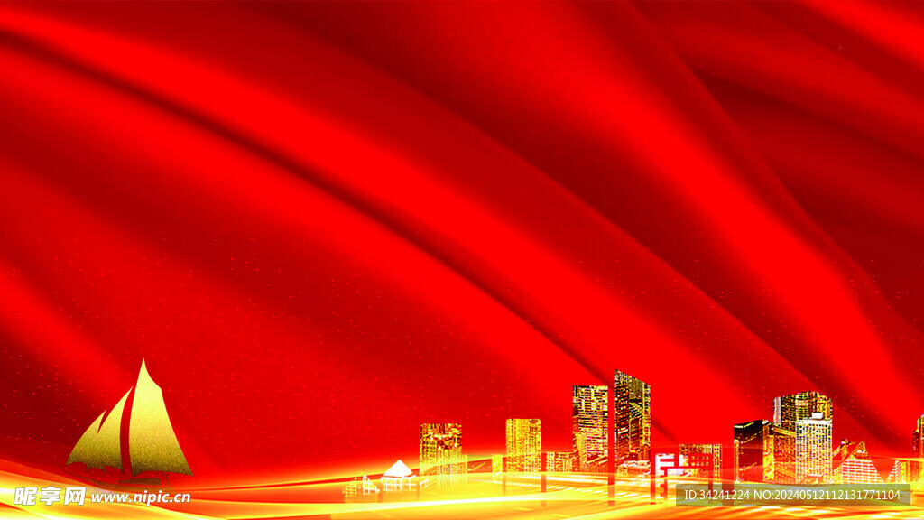 红色背景
