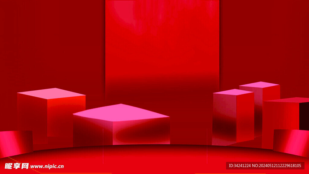 红色背景