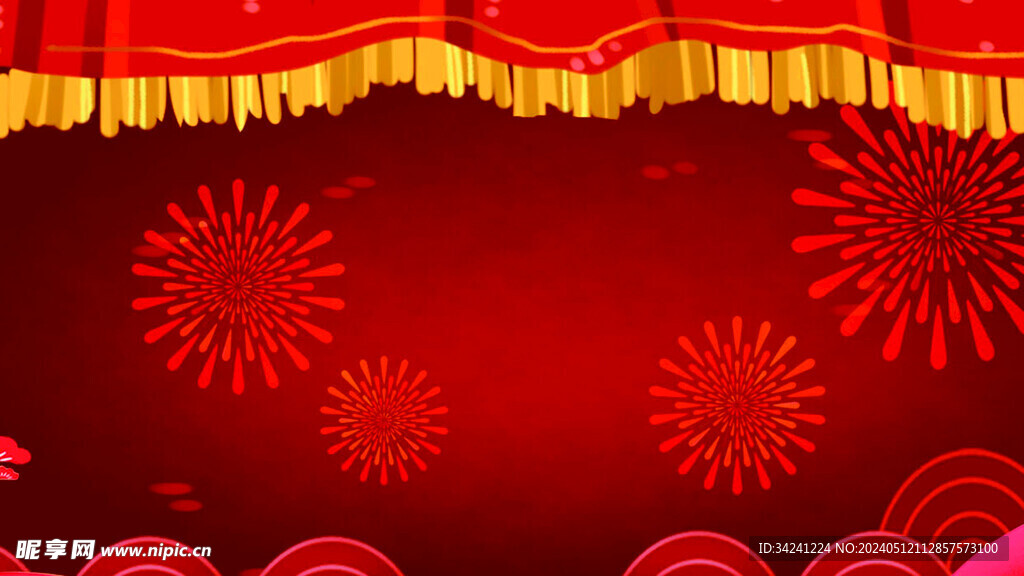 红色背景