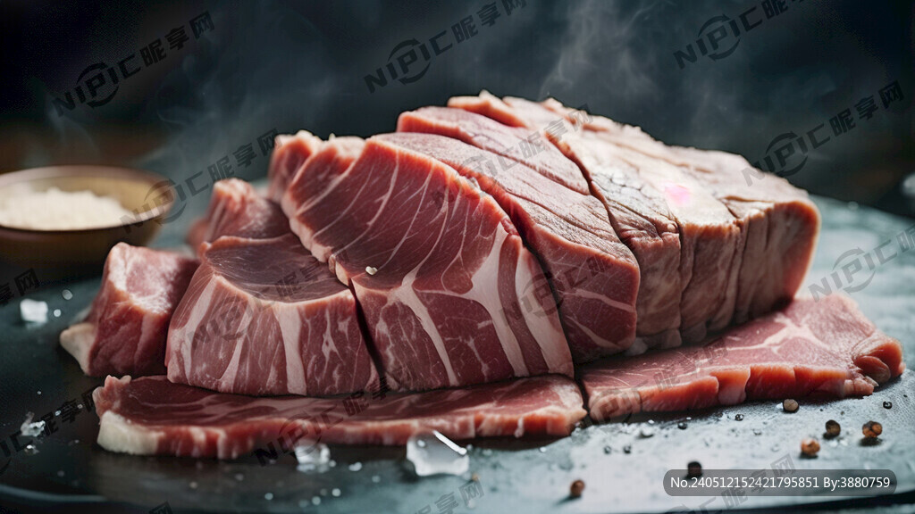 雪花牛肉纹理特写 不需要场景