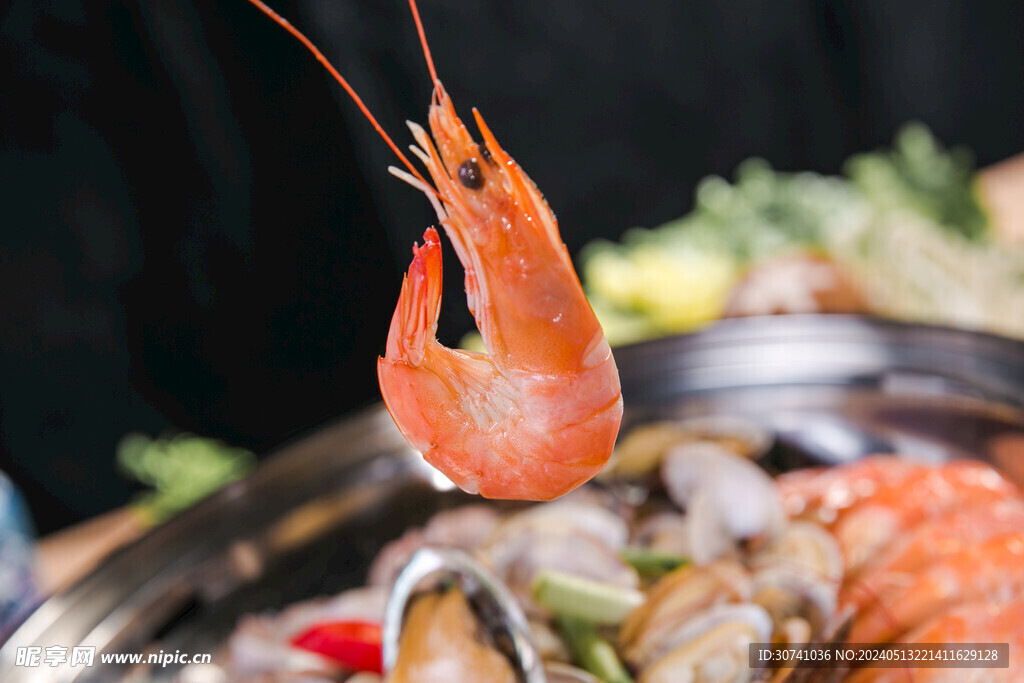 海鲜火锅套餐大虾