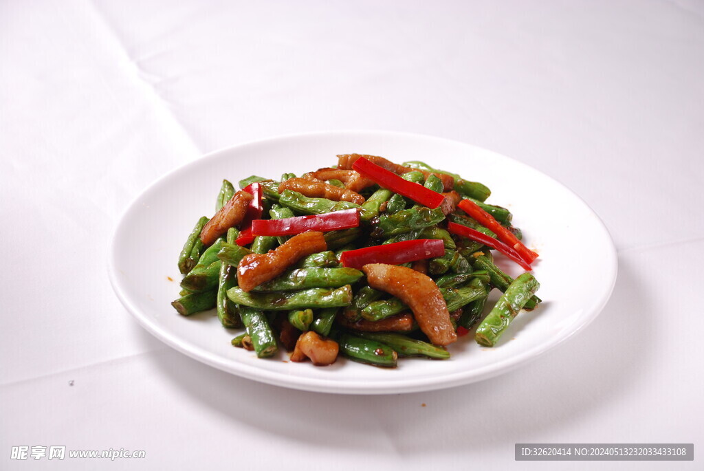干煸四季豆 炒肉