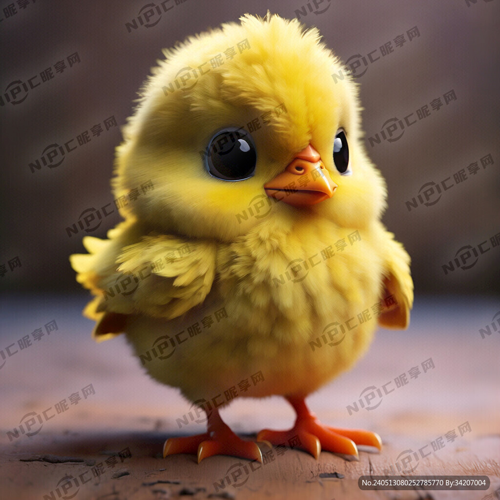 黄色小鸡 卡通形象 可爱