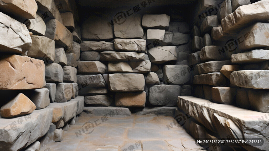 给我画一幅石头墙背景