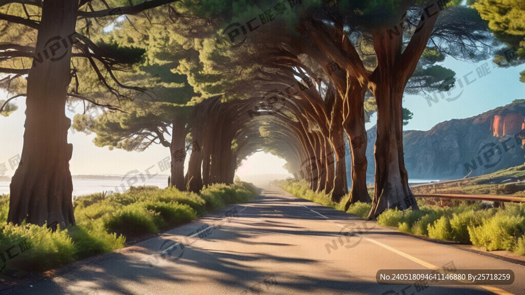 加利福尼亚州雷耶斯角公路上的一