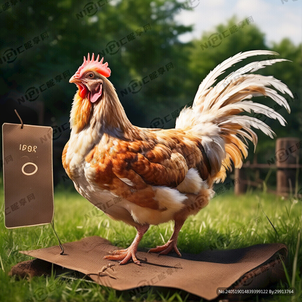 设计一个卖土鸡的标签