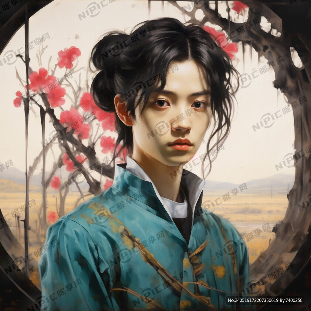 以郑若宣三个字为一幅画