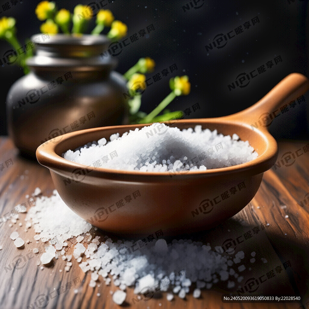 砂锅里面有粗盐