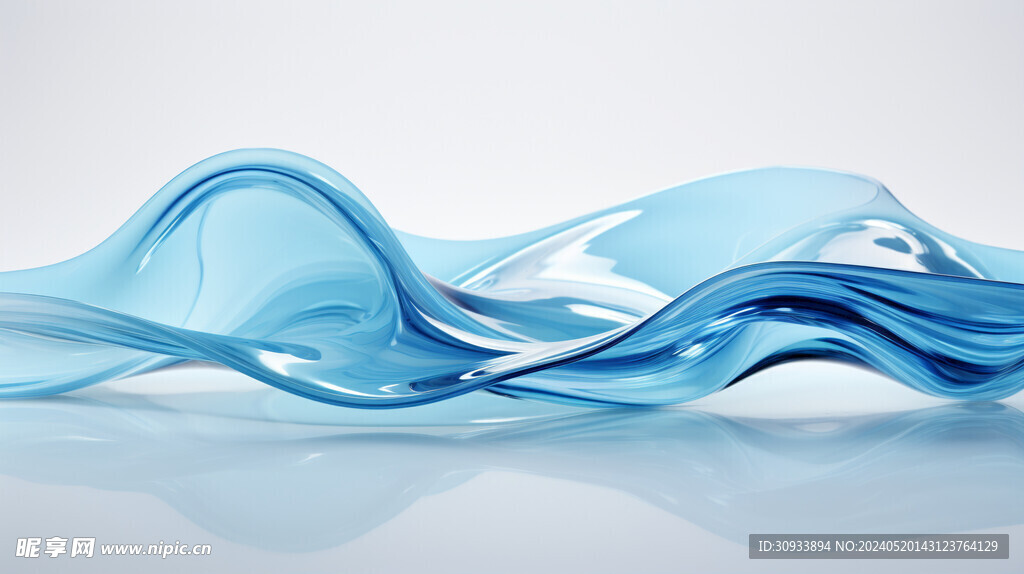 半透明彩色波浪