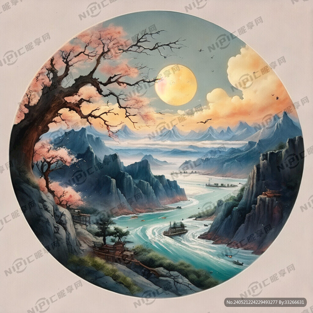 白日依山尽  黄河入海流  