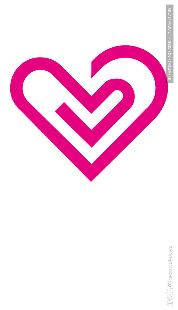 爱心心形图案情人节卡通手绘元素